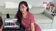 Abspielen Medizinstudent Elle Lee rächt sich an Tutor Carlos mit heißem Sex