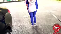 play BBW HOTWIFE गैस स्टेशन पर BBC के मोटे मुर्गा के लिए गिरता है