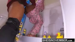 Oynat Big Dick Pov Doggystyle: Young Ebony Babe ile Kaba Seks